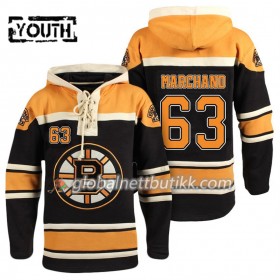 Boston Bruins Brad Marchand 63 Svart Sawyer Hooded Sweatshirt - Barn